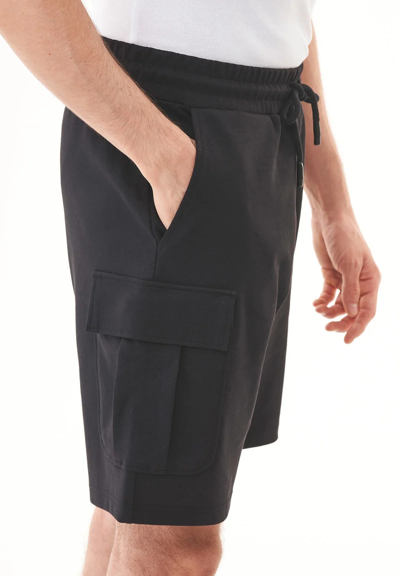 Cargo-Sweatshorts aus Bio-Baumwolle