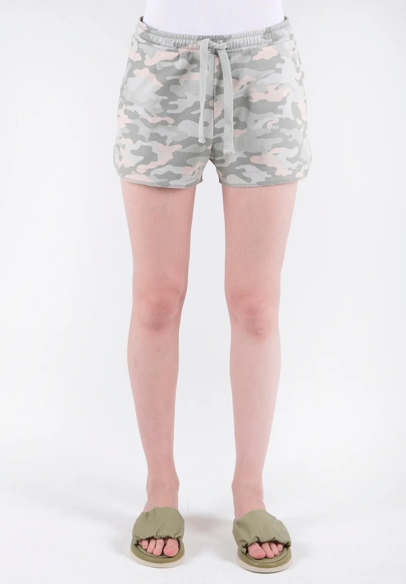 Sweatshorts aus Bio-Baumwolle mit Camouflage-Muster