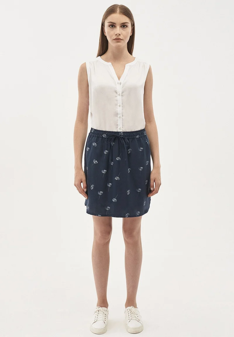 Rock aus TENCEL™ Lyocell mit Allover-Print