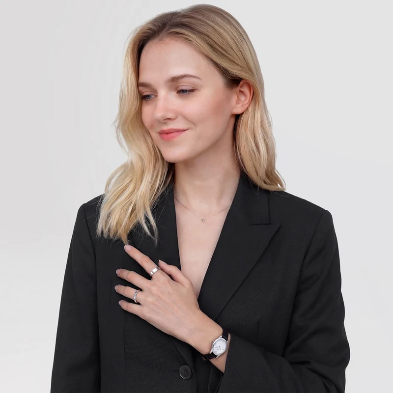 Daniel Wellington Ophelia Mini Black Lizard Silber Damen Uhr DW00100887