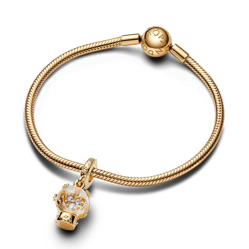 Pandora Moments Goldfarbene Charm 762825C01 mit 585er Golden Plattierung