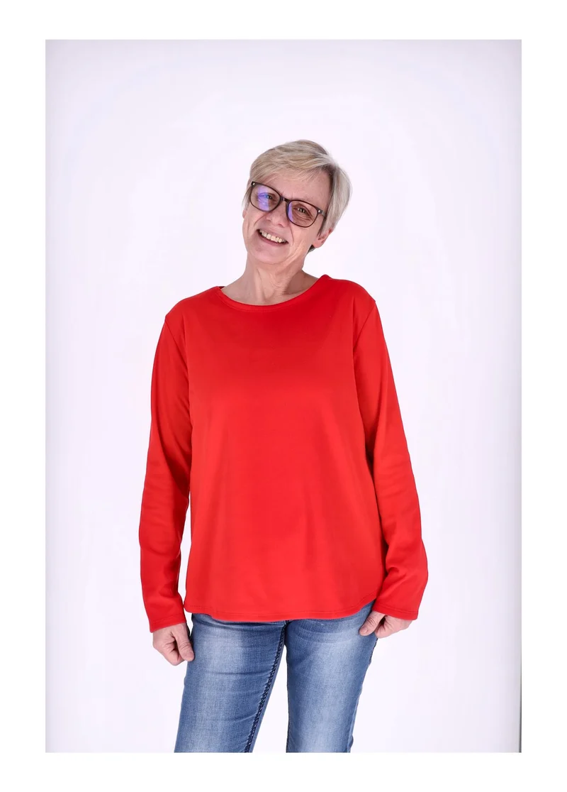 Splash of Color Damen Shirt Veloursoptik