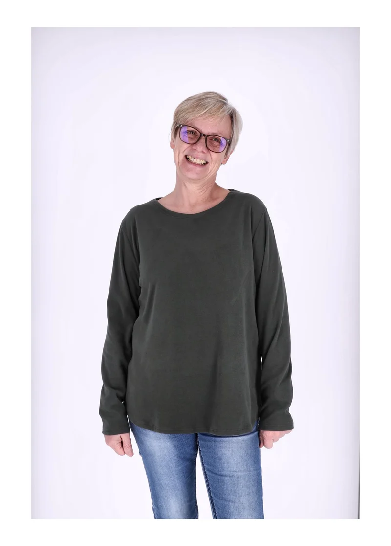 Splash of Color Damen Shirt Veloursoptik