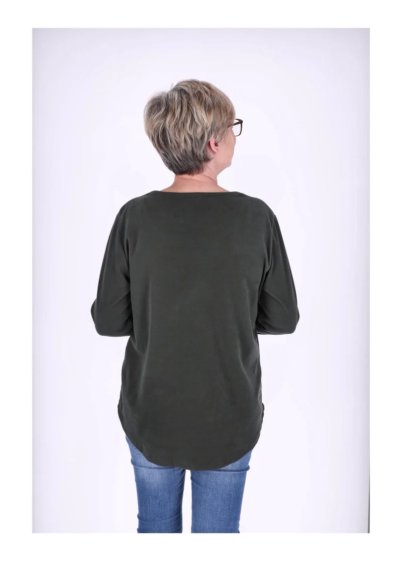 Splash of Color Damen Shirt Veloursoptik