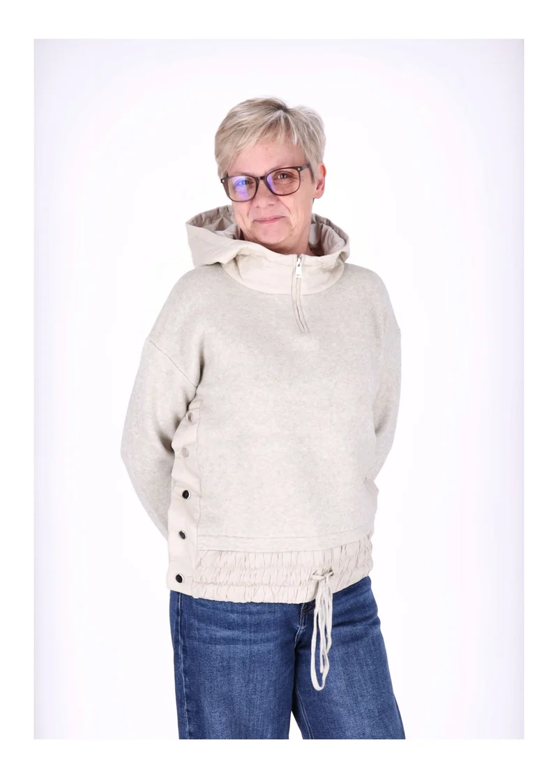 Splash of Color Strickpullover mit Kapuze