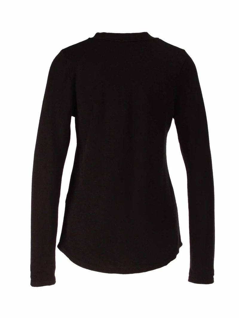 Splash of Color Strick Shirt Knopfleiste