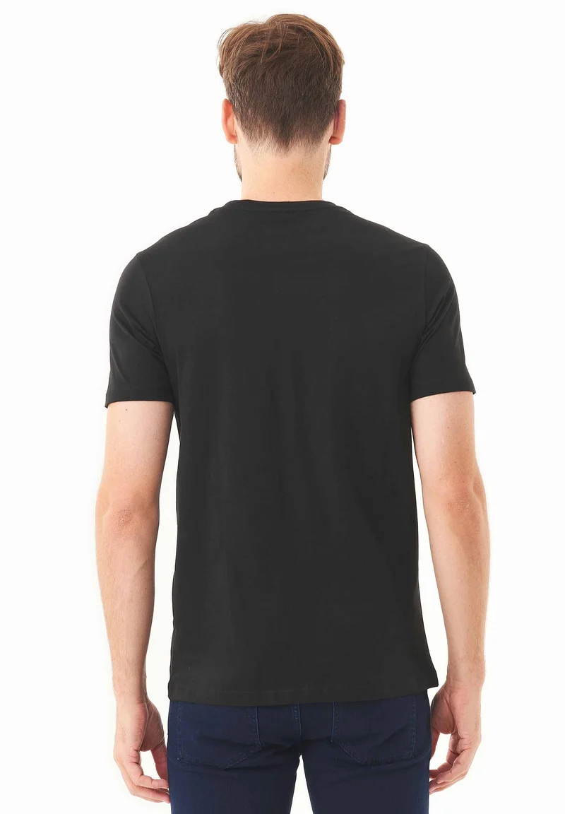 T-Shirt aus Bio-Baumwolle mit Ski-Print