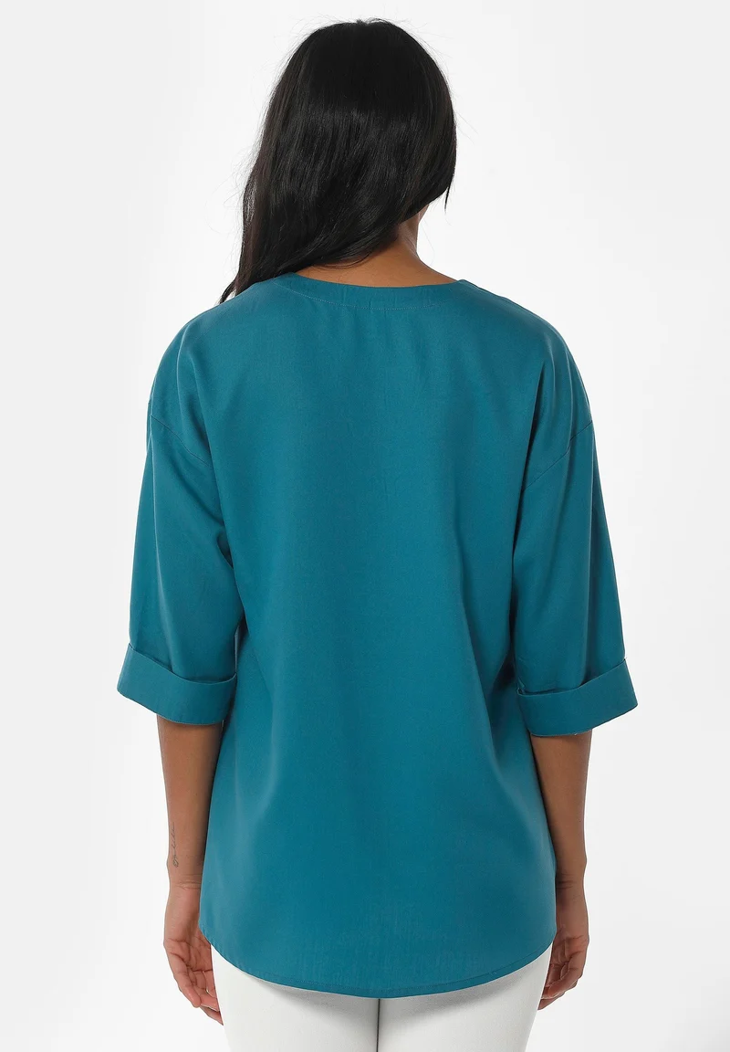 3/4-Arm Bluse aus TENCEL™ Lyocell