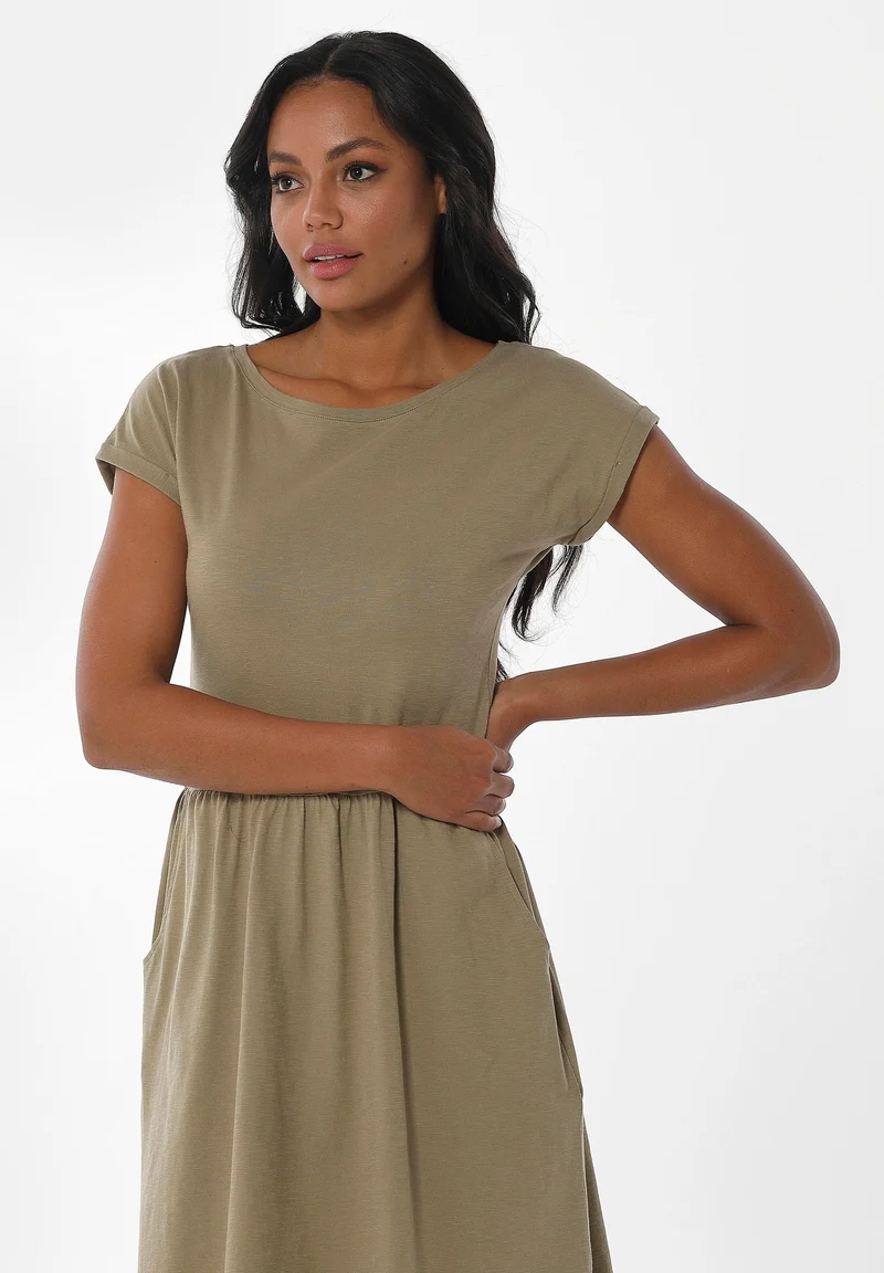 Slub-Jersey-Kleid aus Bio-Baumwolle