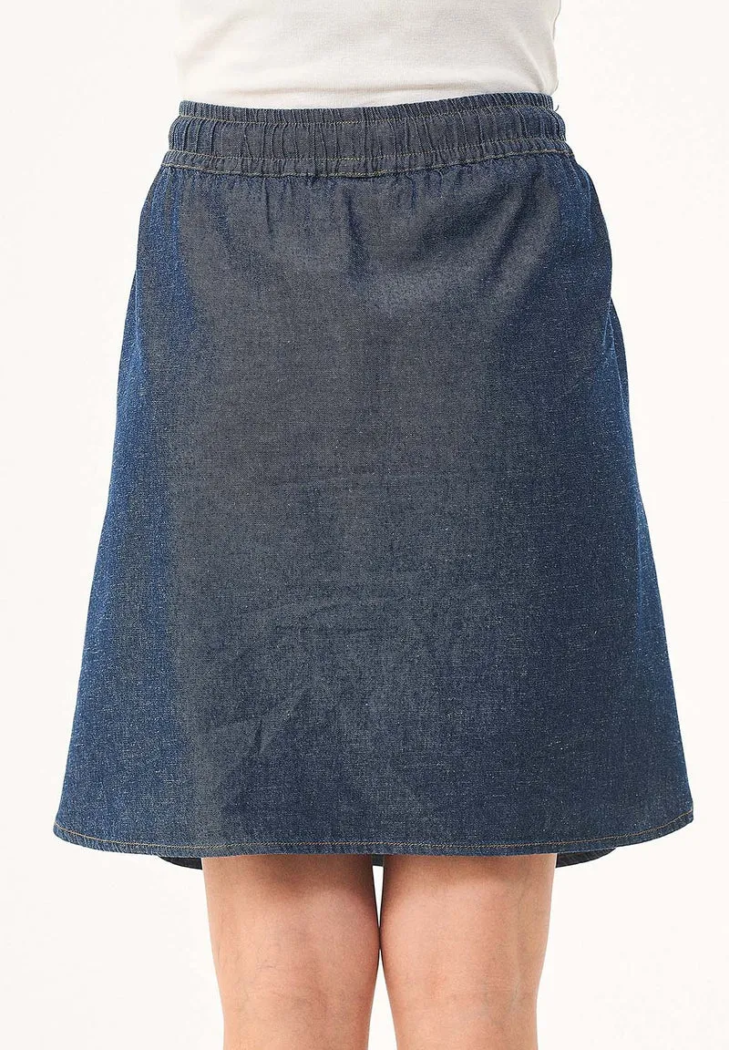 Denim-Rock aus Bio-Baumwolle und TENCEL™ Lyocell mit Hanf