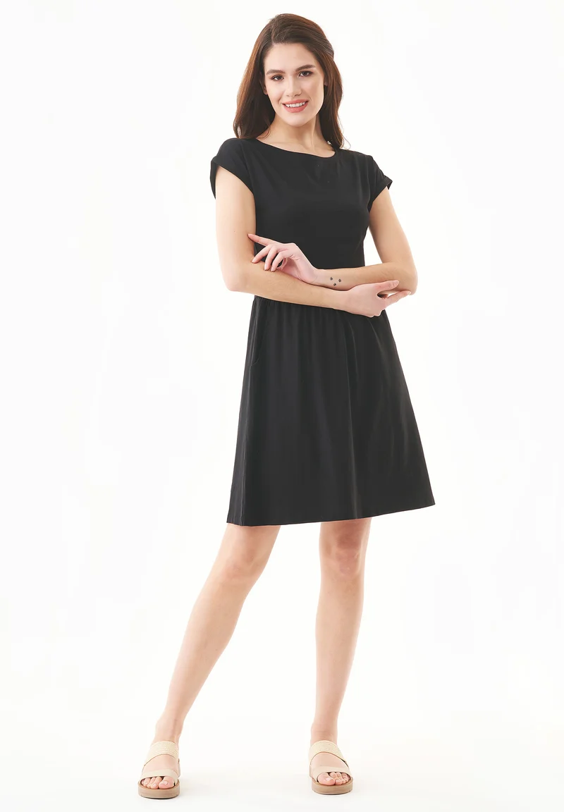 Slub-Jersey-Kleid aus Bio-Baumwolle