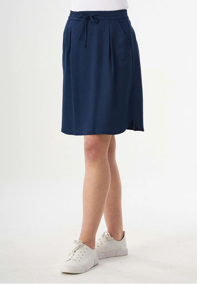 Rock aus TENCEL™ Lyocell mit Kordelzug