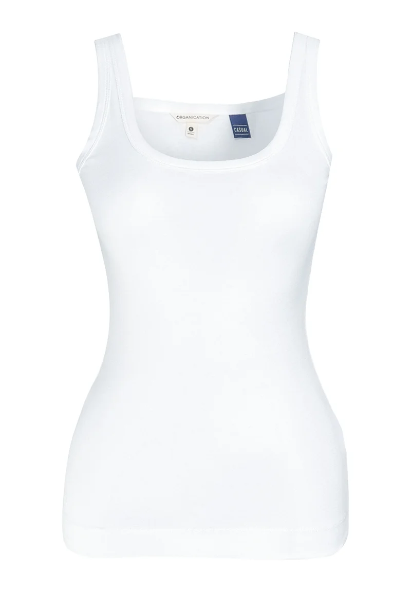 Geripptes Basic Top aus Bio-Baumwolle