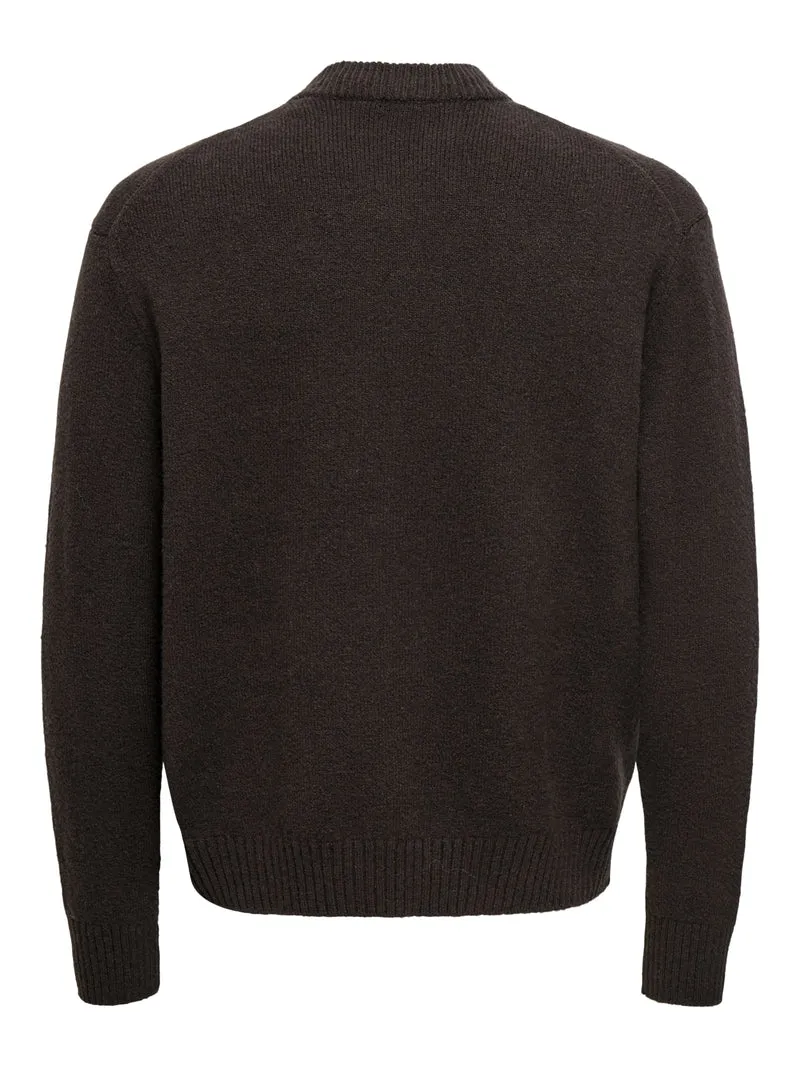 ONSJAMES RLX CARDIGN KNIT, Demitasse