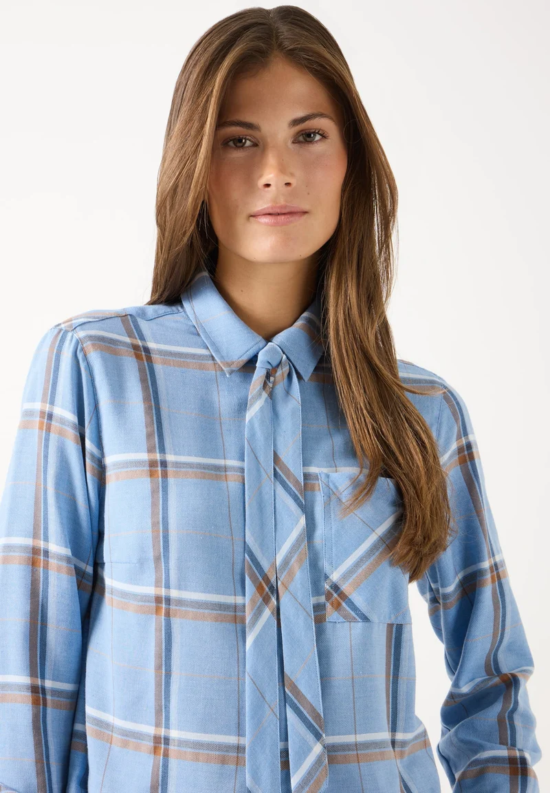 Sportive Check Blouse, big woven check