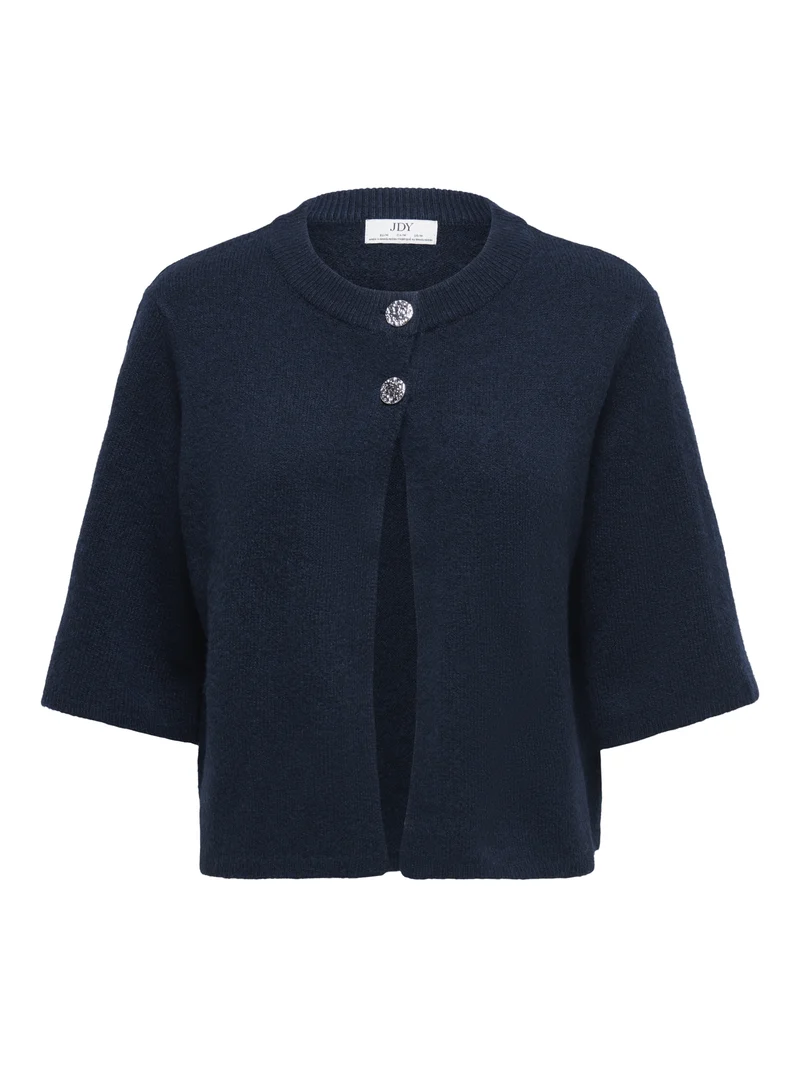 JDYSUPER 2/4 CARDIGAN KNT NOOS, Navy Blazer/SILVER BUTTON