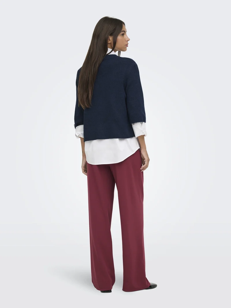 JDYSUPER 2/4 CARDIGAN KNT NOOS, Navy Blazer/SILVER BUTTON