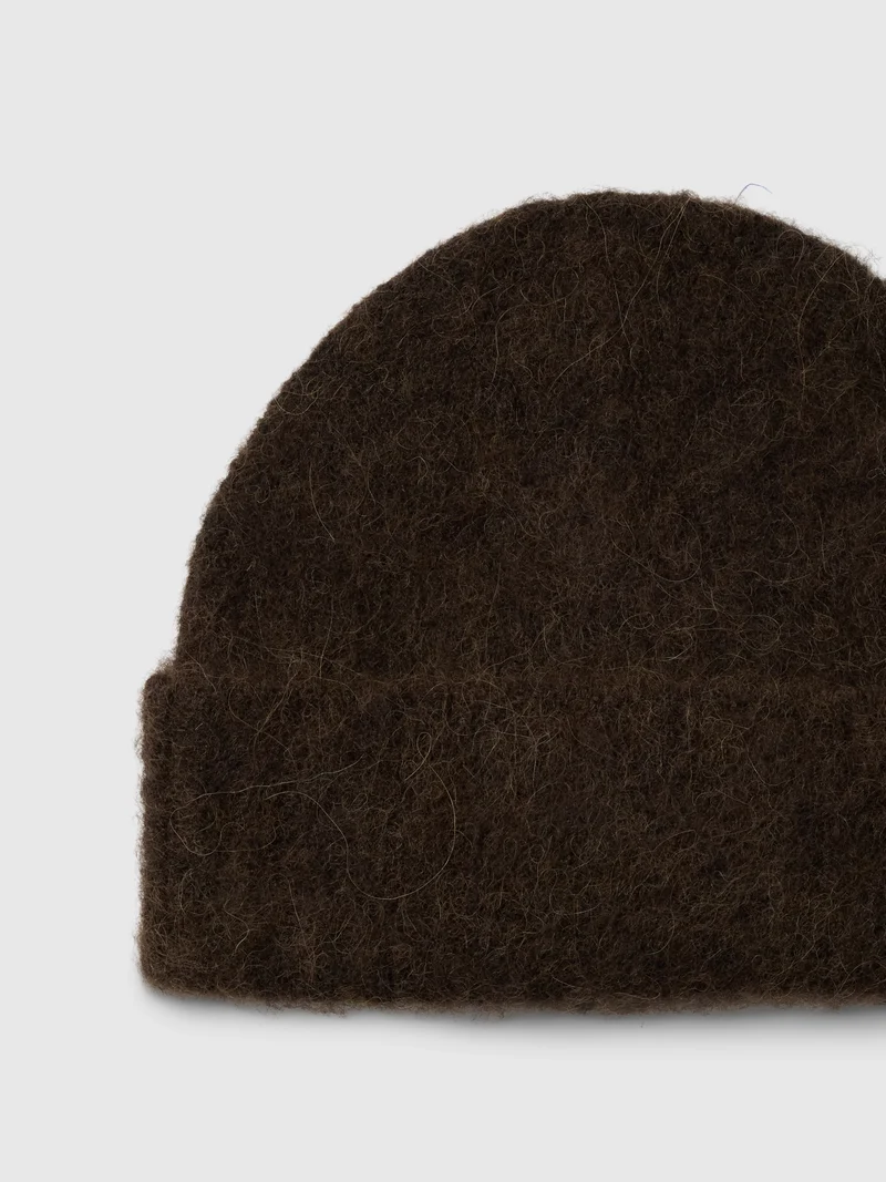 SLWLULU BRUSHED WOOL BLEND BEANIE, Delicioso