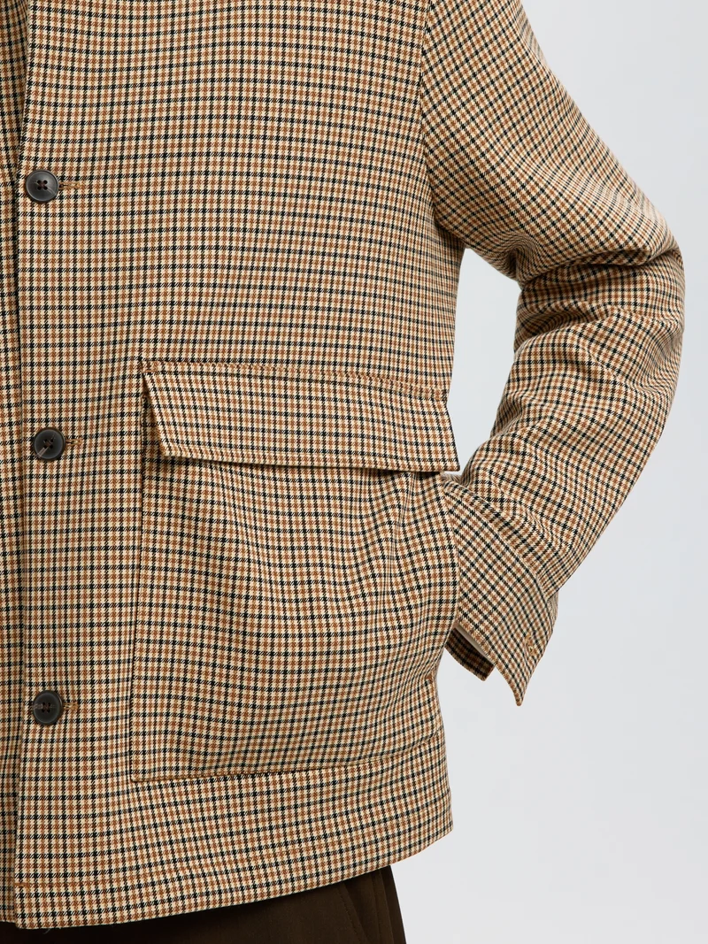SLMREG-EZRA HYBRID BLZ, Monks Robe/CHECK