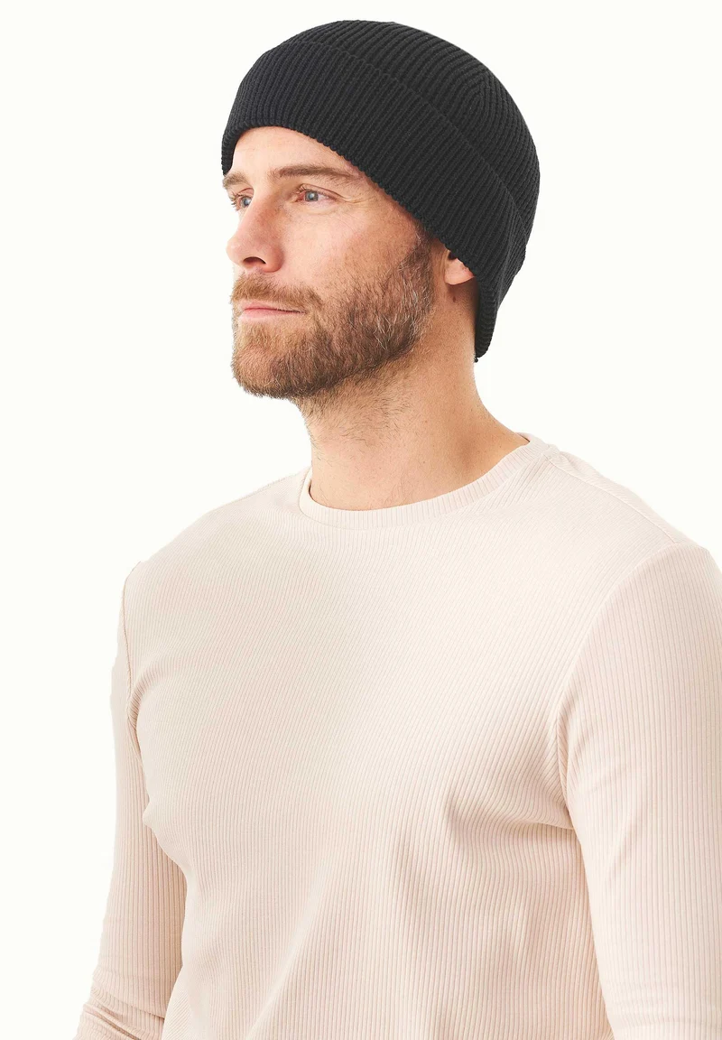 Unisex Strick-Beanie aus Bio-Baumwolle