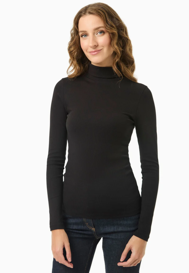 Rollkragenshirt aus Bio-Baumwolle