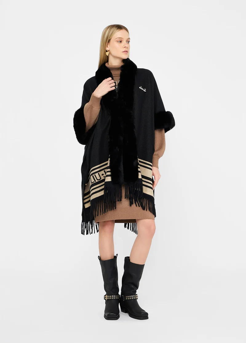 Poncho with Logo