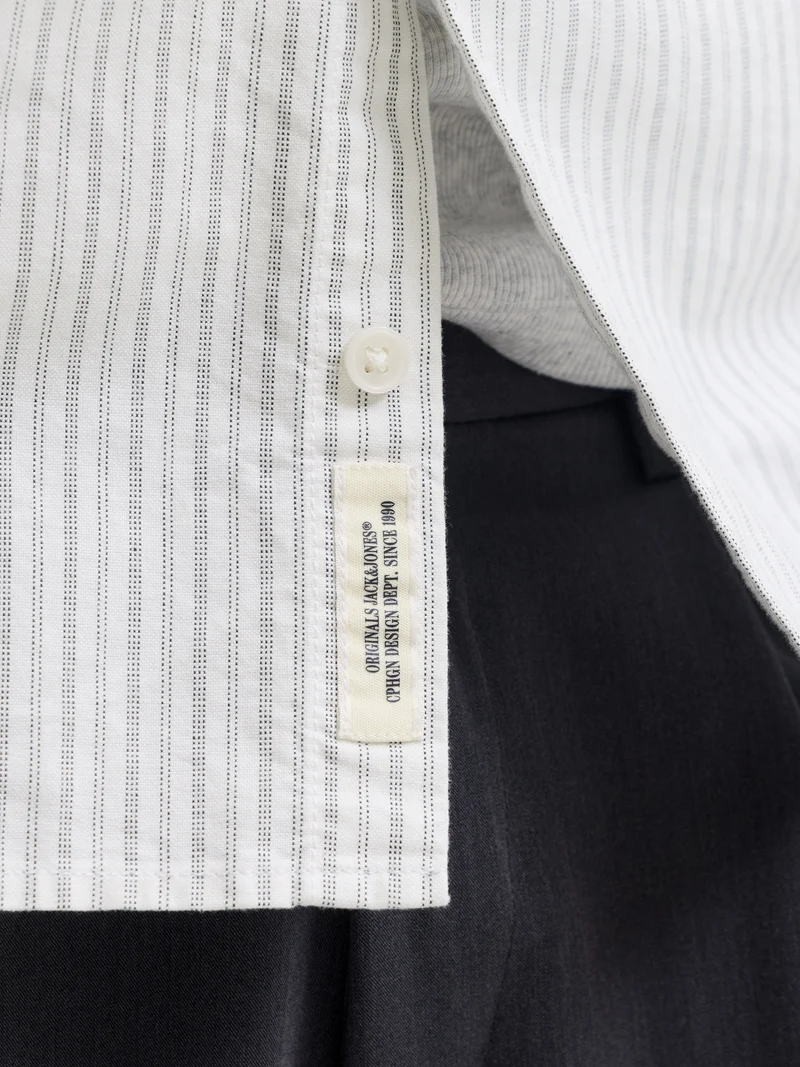 JORFREDERIKSBERG OXFORD SHIRT LS SN, Snow White/STRIPES