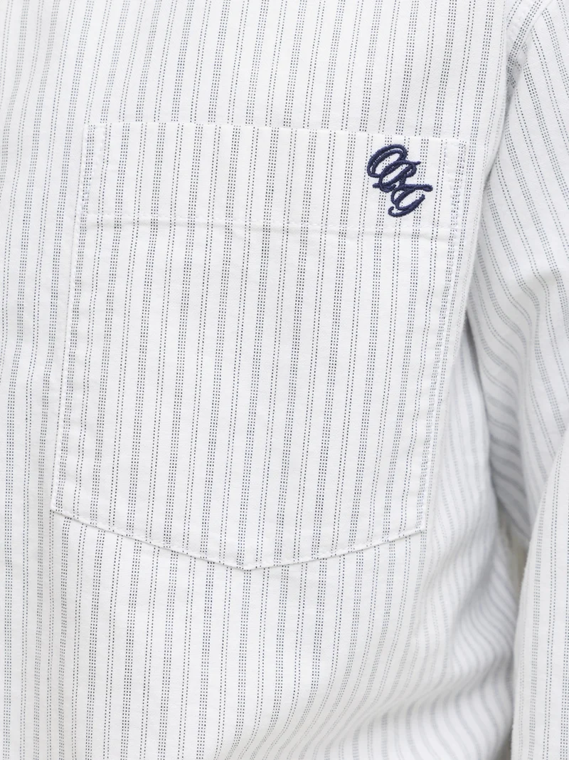 JORFREDERIKSBERG OXFORD SHIRT LS SN, Snow White/STRIPES
