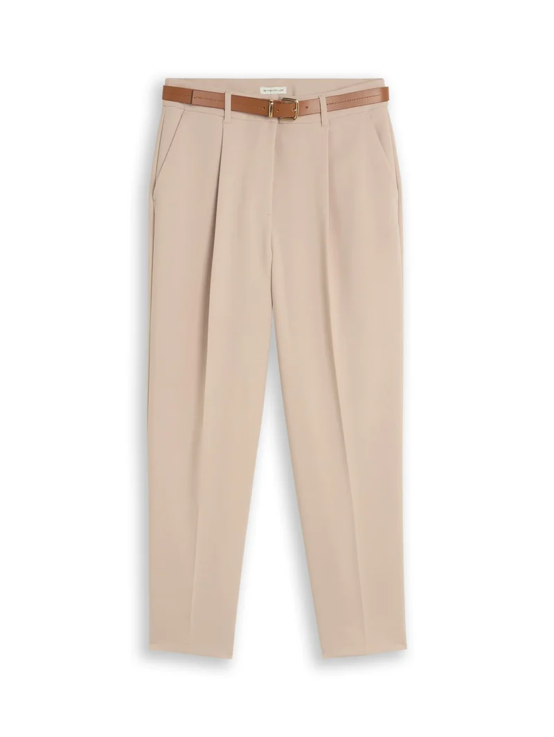 tailored loose fit pants, Gravel Beige