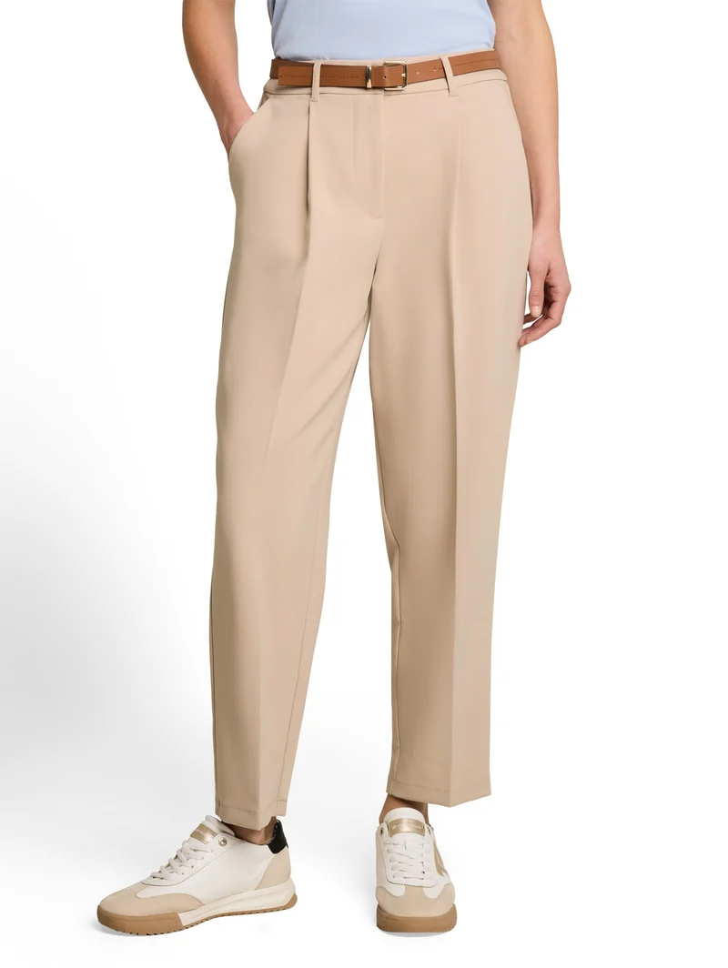 tailored loose fit pants, Gravel Beige