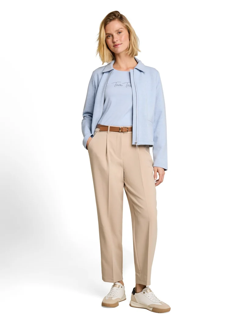 tailored loose fit pants, Gravel Beige