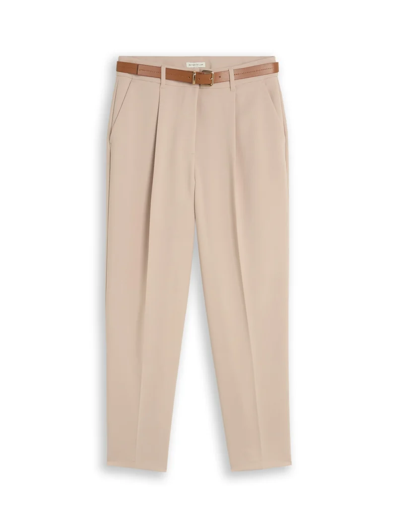 tailored loose fit pants, Gravel Beige