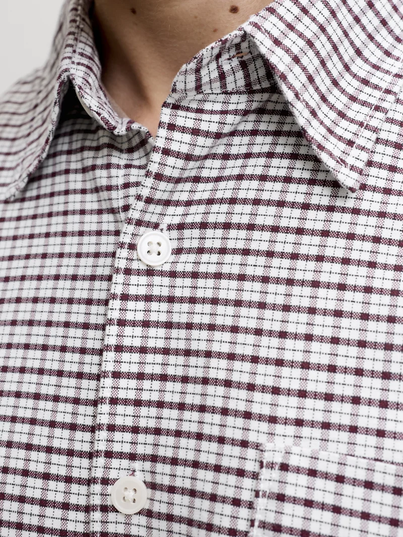 JORFREDERIKSBERG OXFORD SHIRT LS SN, Chocolate Truffle/CHECKS