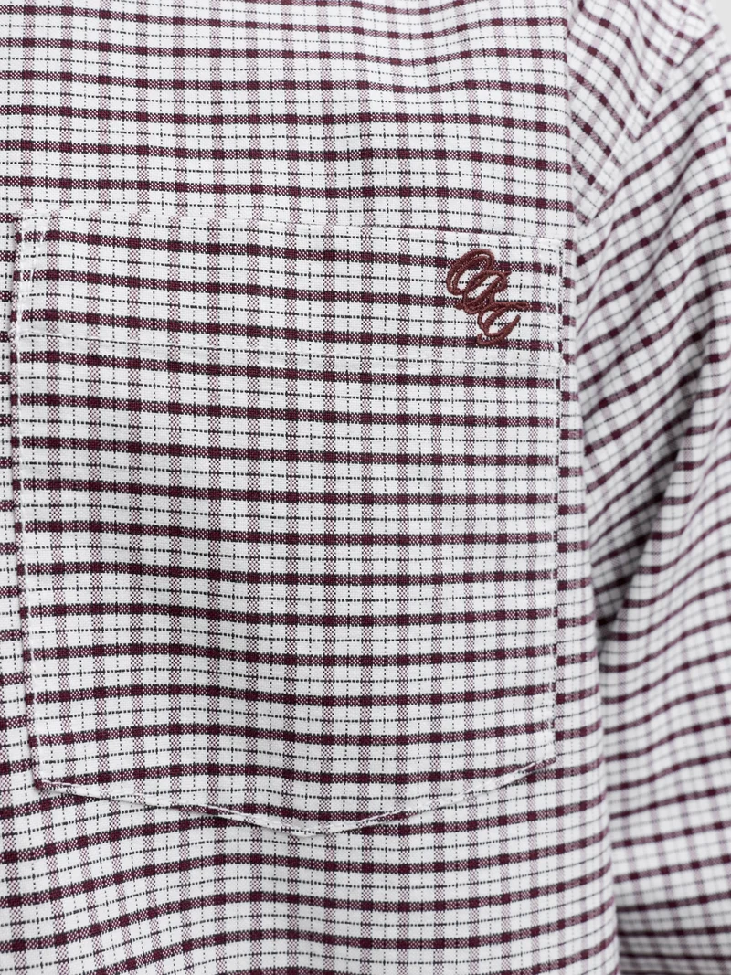 JORFREDERIKSBERG OXFORD SHIRT LS SN, Chocolate Truffle/CHECKS