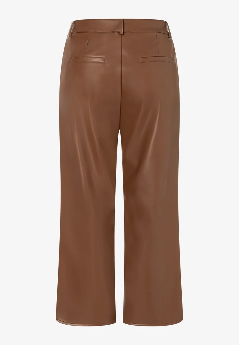 Fake Leather Culotte, espresso brown