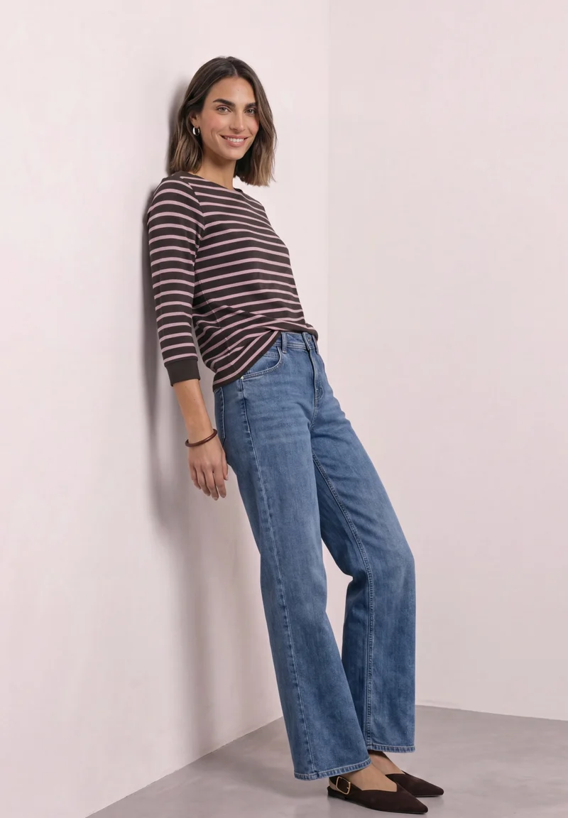 LTD QR basic yds u-boat shirt, vintage blush