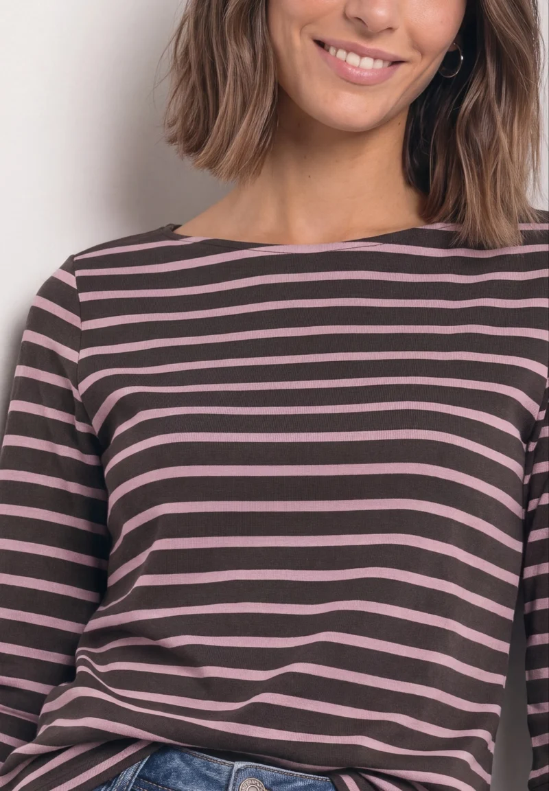 LTD QR basic yds u-boat shirt, vintage blush