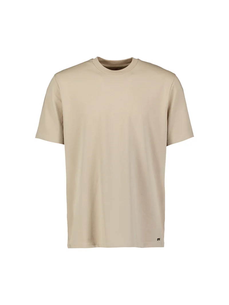 T-Shirt Crewneck Solid Basic Stretch, Cement