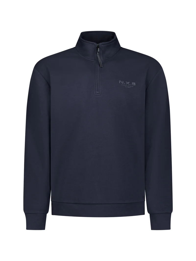 Sweater Half Zip, Dark Night
