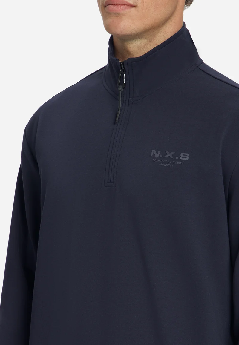 Sweater Half Zip, Dark Night