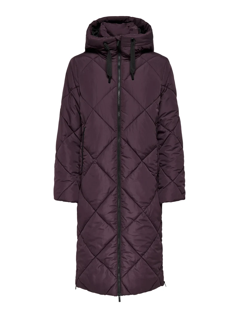 ONLMAGGI LONG HOOD PUFFER CC OTW, Fudge