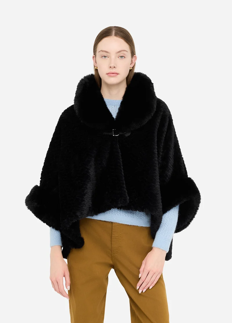 Faux Fur Cape