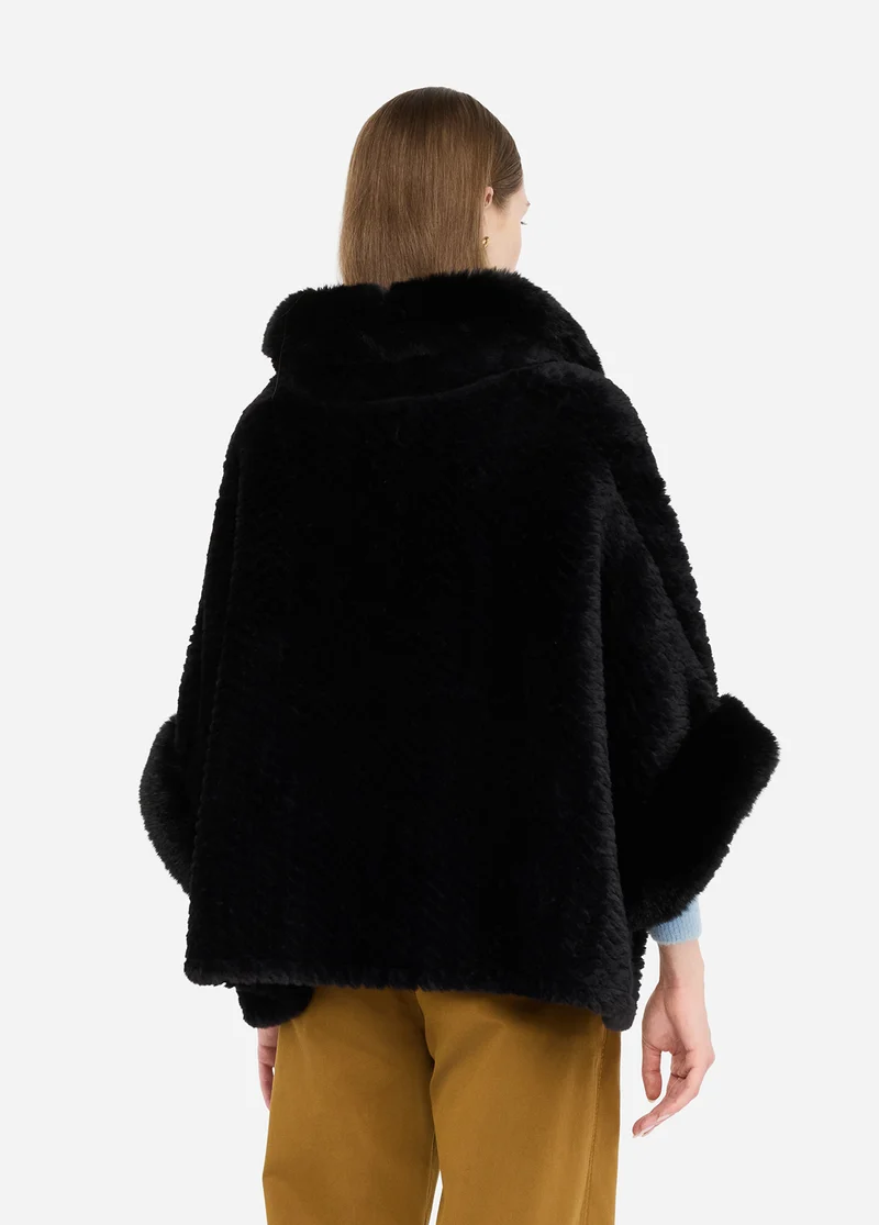 Faux Fur Cape