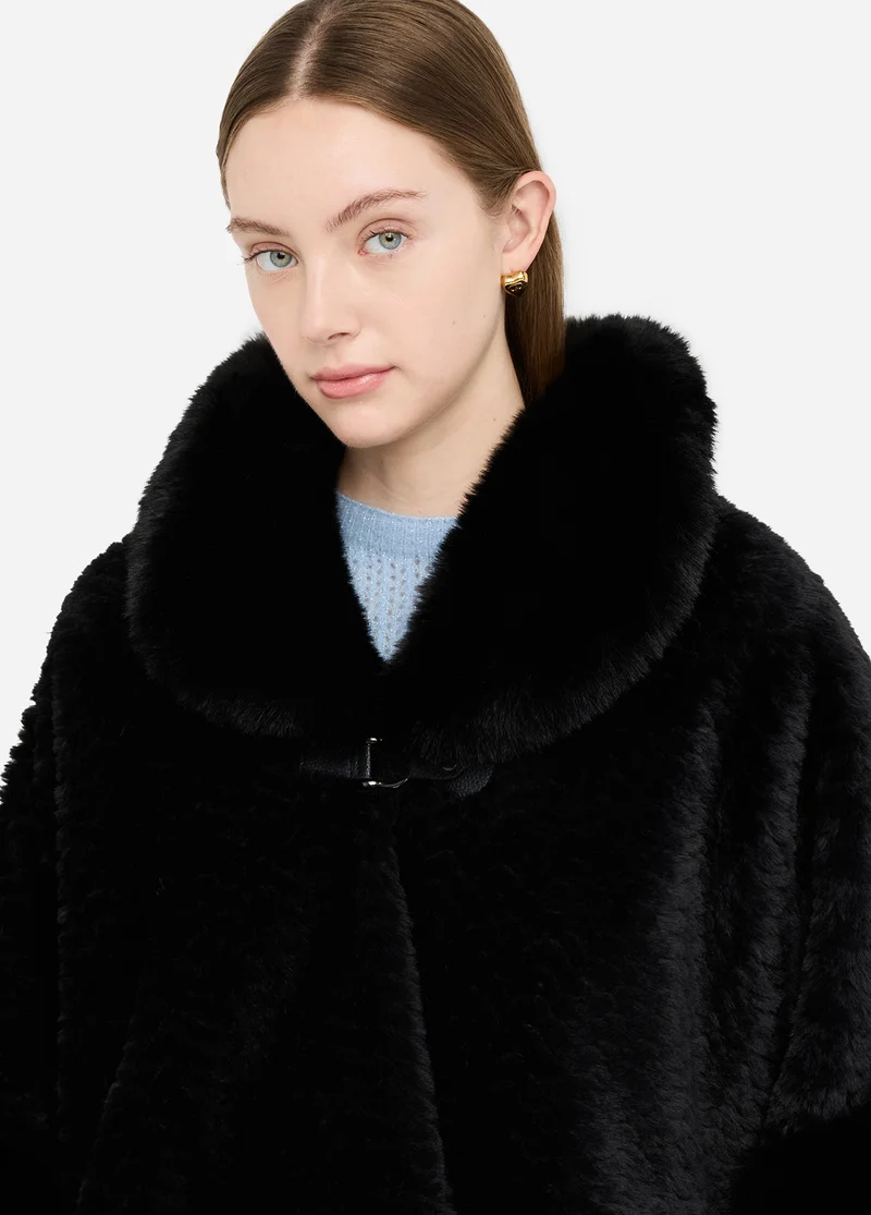 Faux Fur Cape