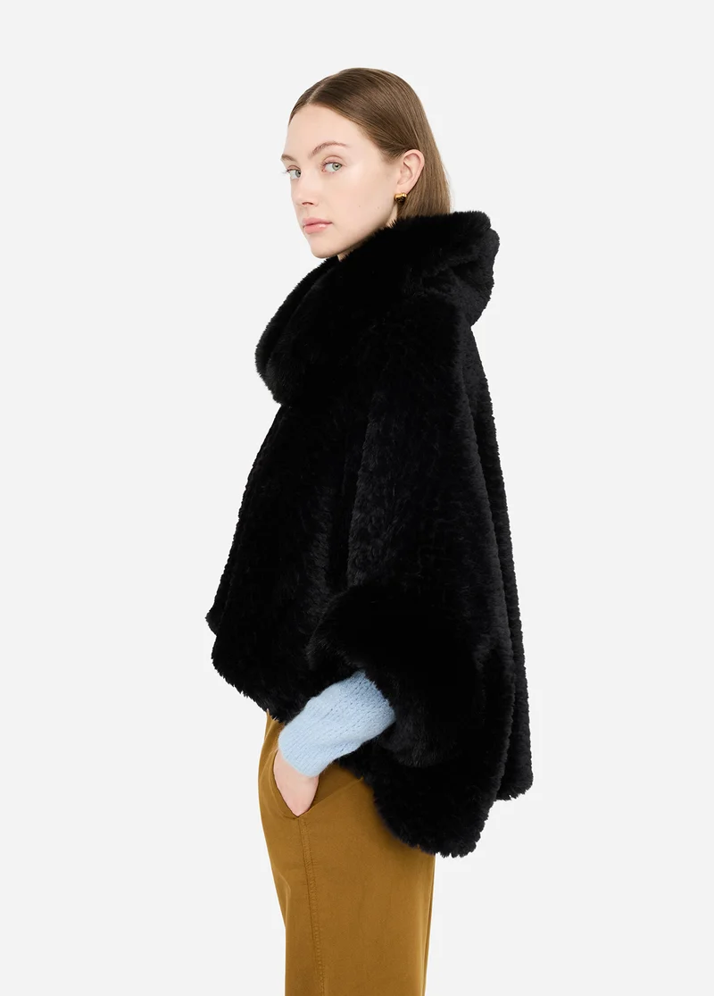 Faux Fur Cape