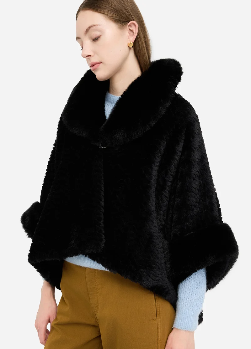 Faux Fur Cape