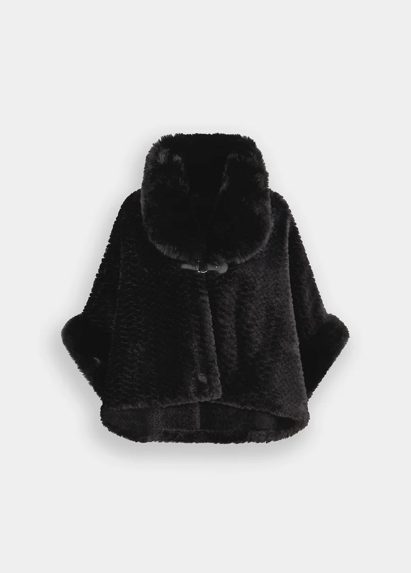 Faux Fur Cape