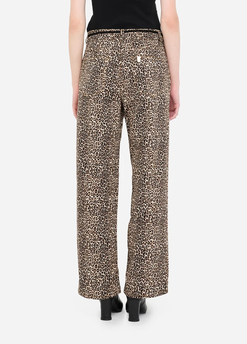 Animal-Print Trousers