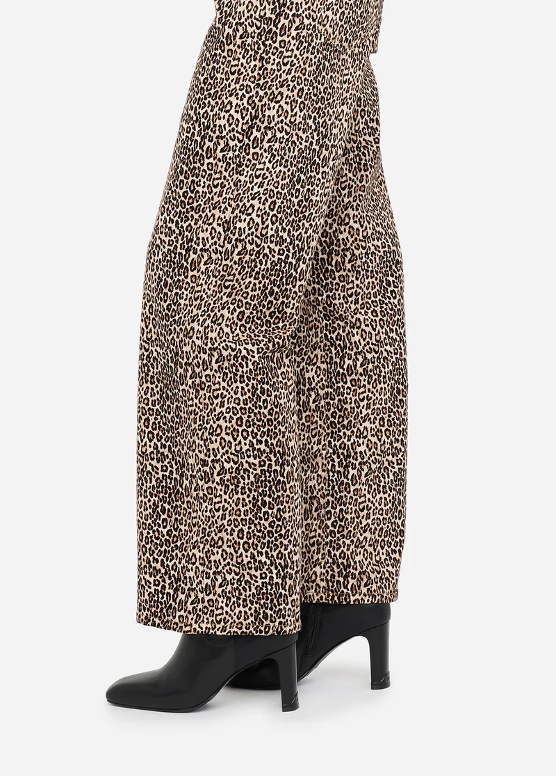 Animal-Print Trousers