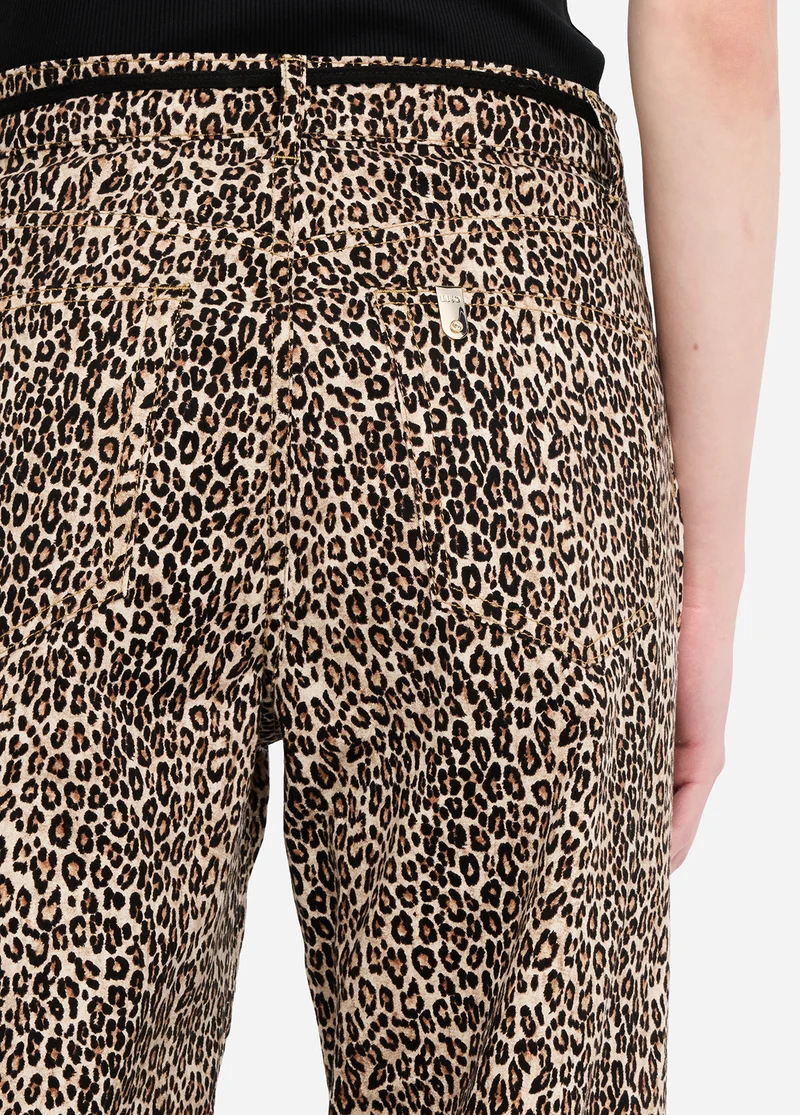Animal-Print Trousers